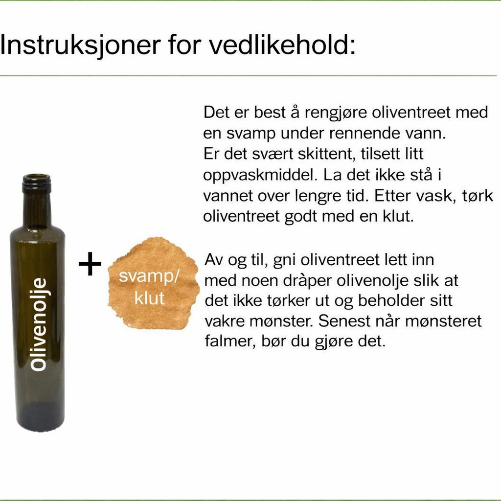 Visp i rustfritt stål med håndtak i oliventre – 25 cm