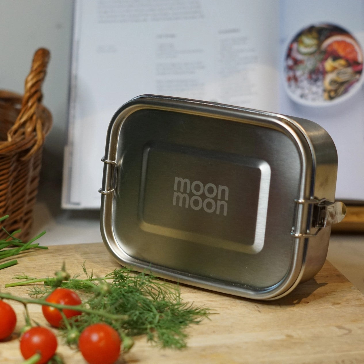 Matboks i rustfritt stål 800ml