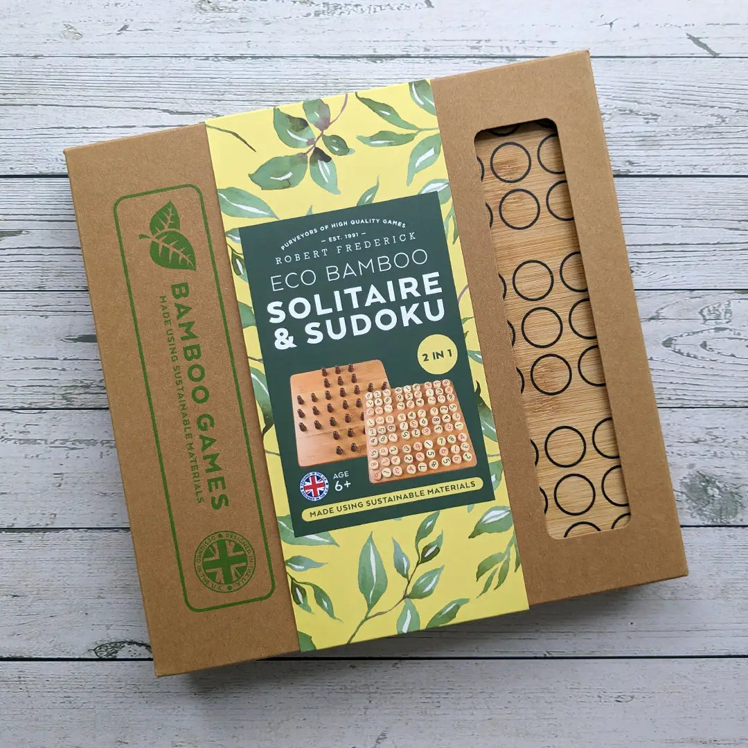 Solitaire & Sudoku – 2 i 1 gavesett i bambus
