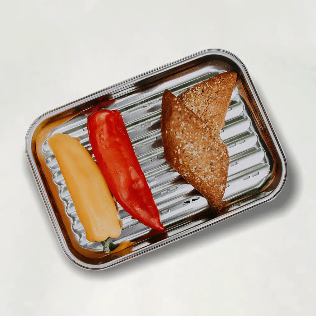 Grillbrett i rustfritt stål – Gjenbrukbart 34 x 24 cm