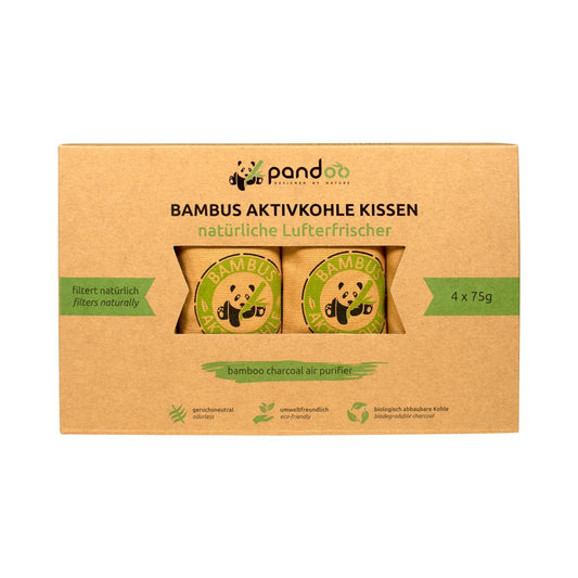 Luktfjerner med bambuskull – 4 x 75 g