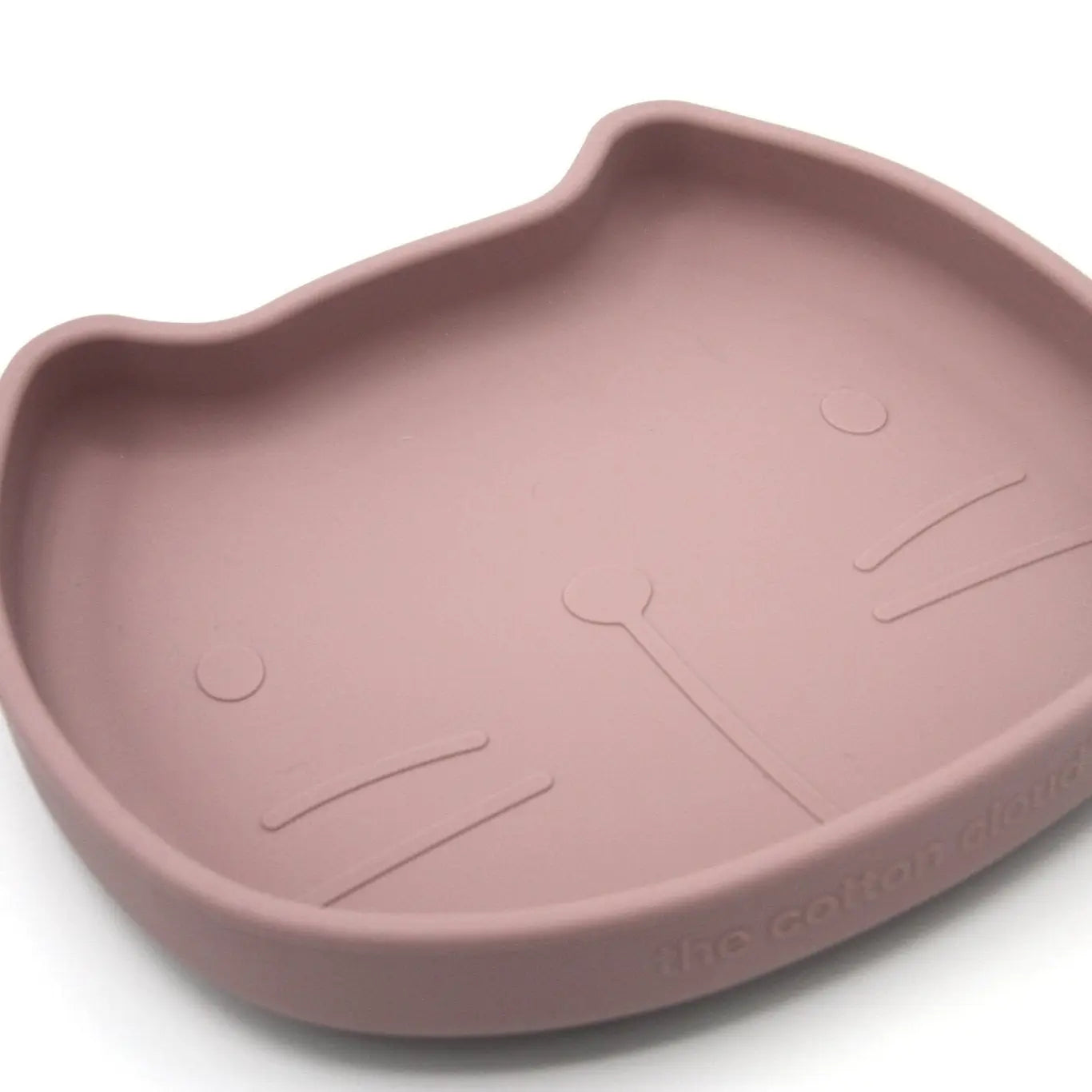 Silikontallerken med sugekopp - Dusty pink
