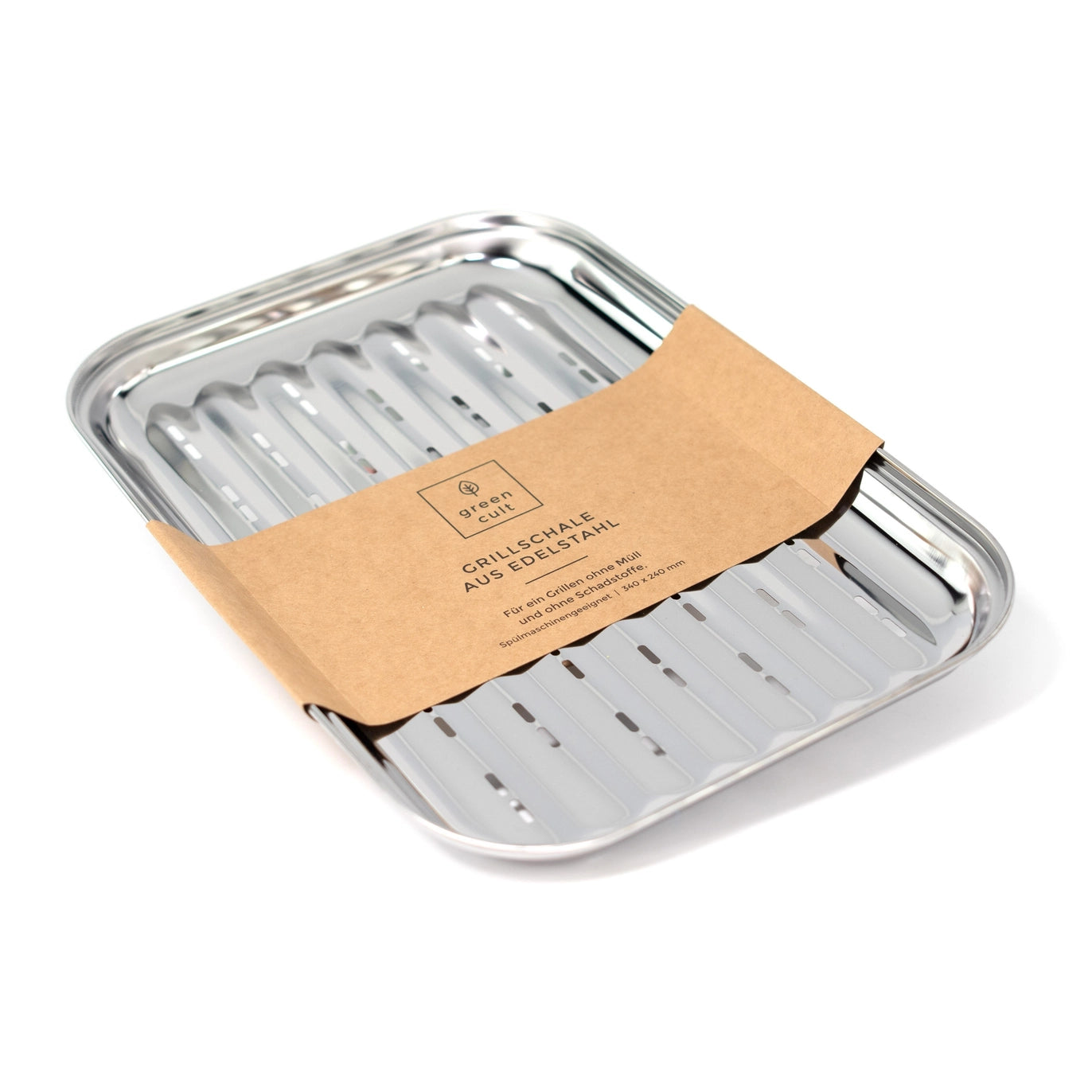 Grillbrett i rustfritt stål – Gjenbrukbart 34 x 24 cm