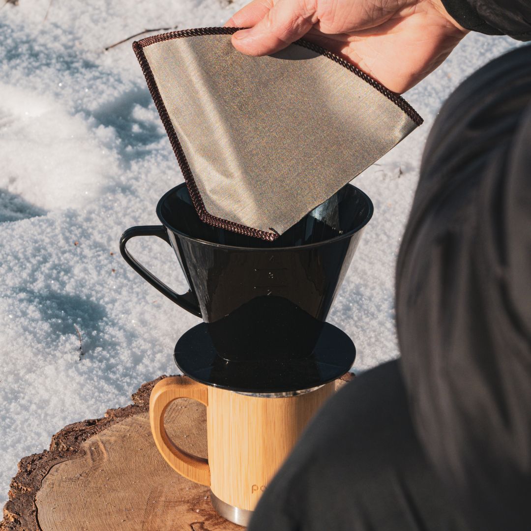 Gjenbrukbart kaffefilter i rustfritt stål – Str. No.4