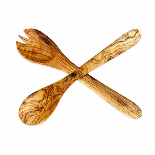 Salatbestikk i oliventre 30 cm – 2 Deler