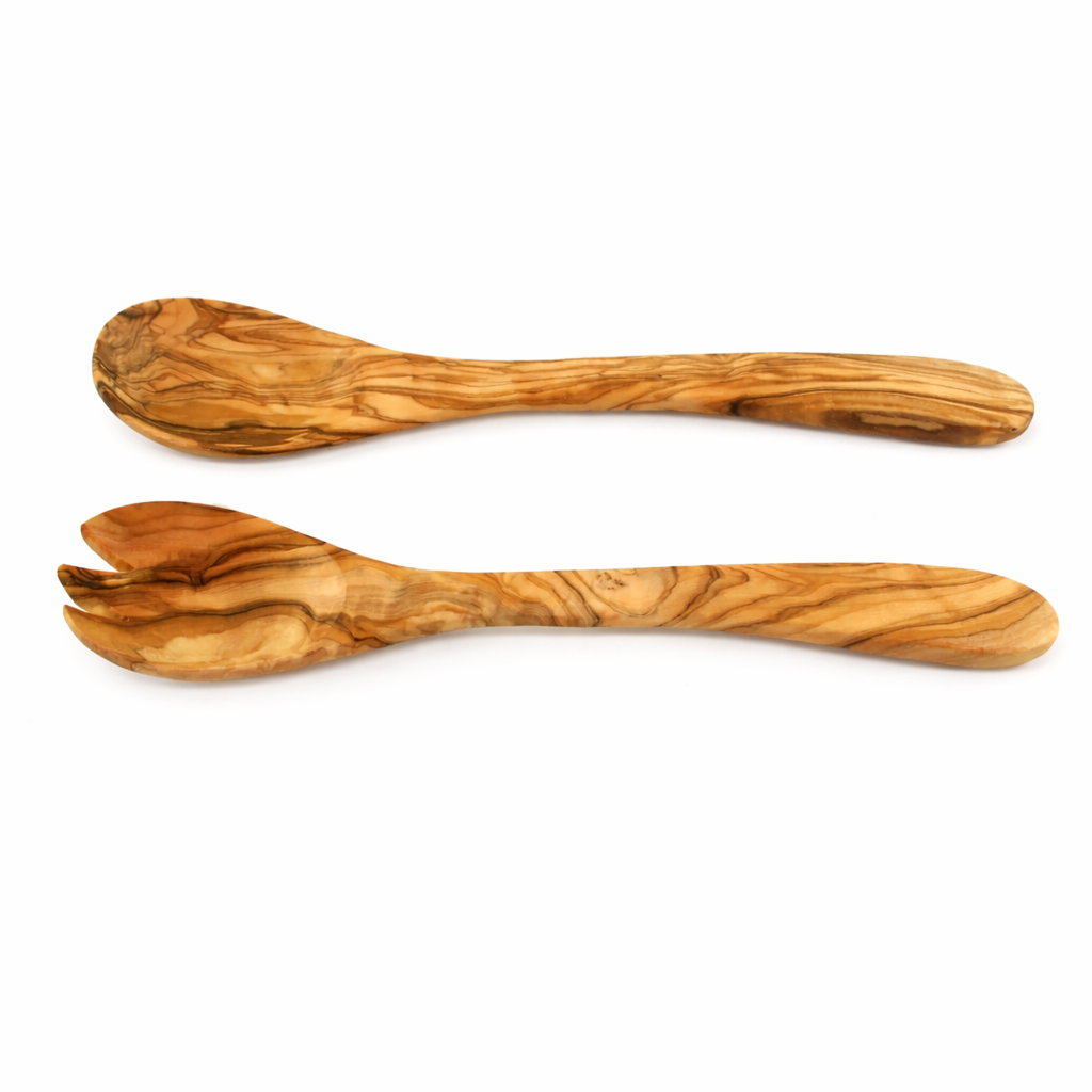 Salatbestikk i oliventre 30 cm – 2 Deler
